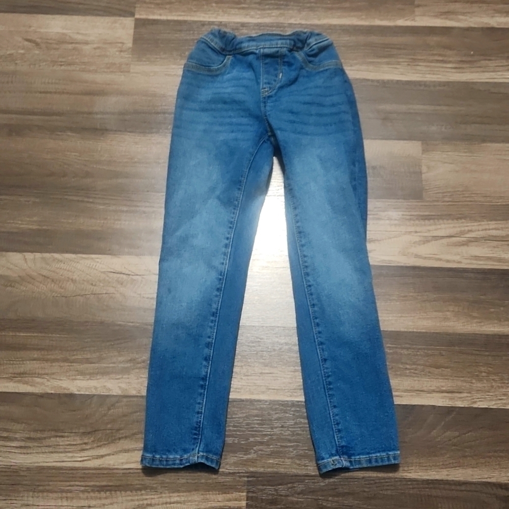 Old Navy Light Wash Adjustable Waist Skinny Jeans size 6-7